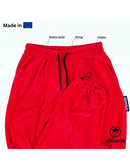Kelnės "Velour Pants Red"