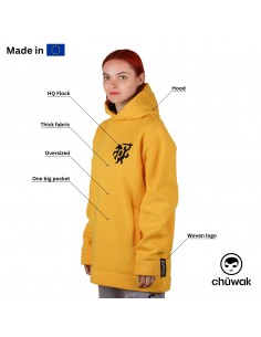Kapuzenpullover Hoodie Exquisite Line LT Yellow 2