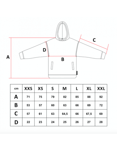 Hoodie Exquisite Line LT Red