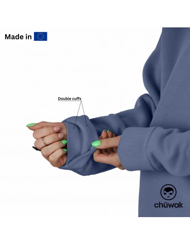 Hoodie Exquisite Line Blue Indigo