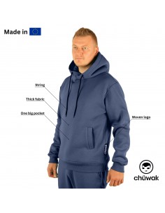 Džemperis Buggy Hoodie Exquisite Line Blue Indigo 2
