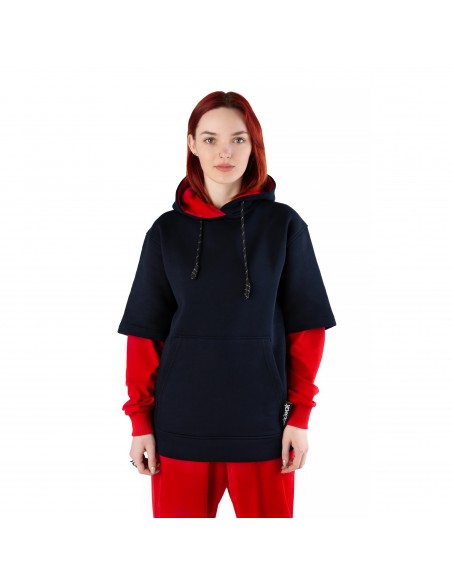 Chuwak Double Sleeve Hoodie Blue-Red