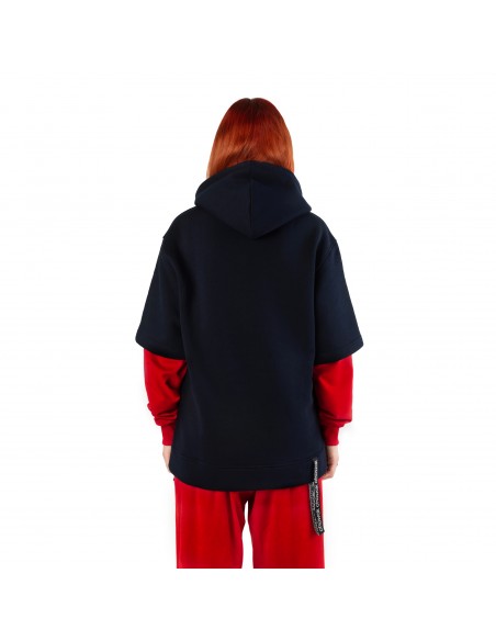 Chuwak Double Sleeve Hoodie Blue-Red