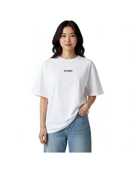 Übergroßes T-Shirt 2.COZY White