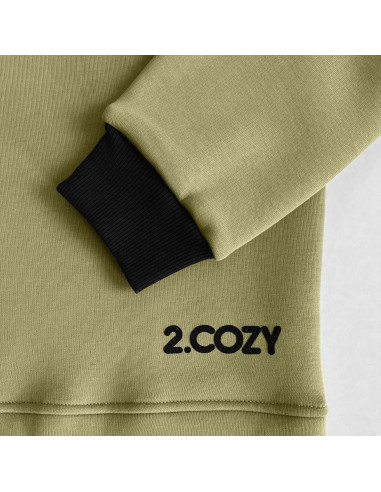 Kapuzenpullover 2.COZY Green Almond