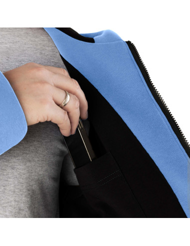 2.COZY Langer Kapuzenpullover mit...