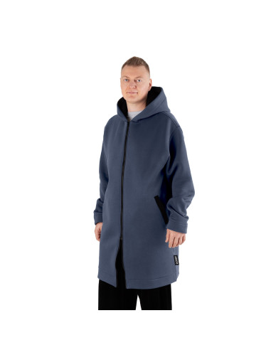 2.COZY Langer Kapuzenpullover mit...