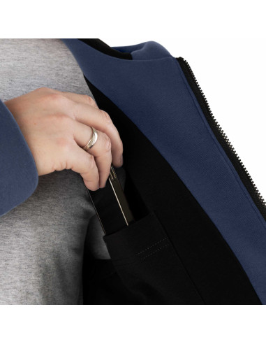 2.COZY Long ZipUp Hoodie Blue Indigo