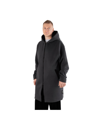 2.COZY Langer Kapuzenpullover mit...