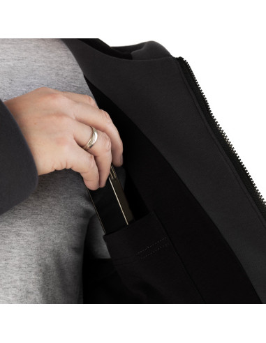 2.COZY Langer Kapuzenpullover mit...