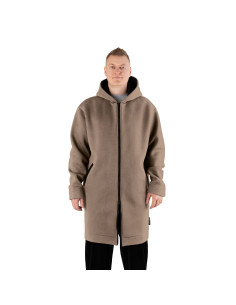 2.COZY Long ZipUp Hoodie Cappuccino