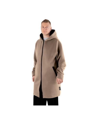 2.COZY Langer Kapuzenpullover mit...