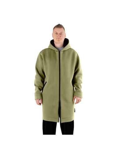 2.COZY Long ZipUp Hoodie Green Almond