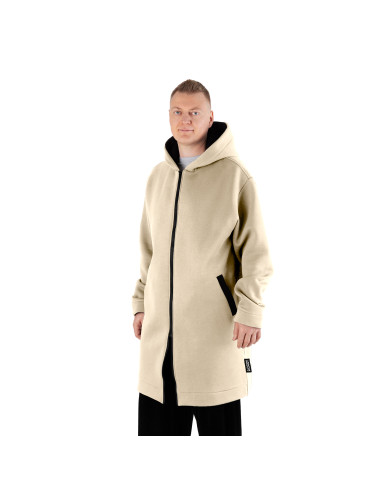 2.COZY Long ZipUp Hoodie Shifting Sand