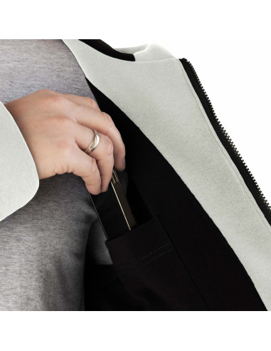 2.COZY Langer Kapuzenpullover mit...