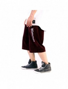 Šortai "Velour Shorts Maroon" 2