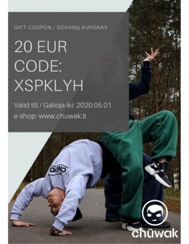 Elektroninis Dovanų Kuponas Chuwak 20€