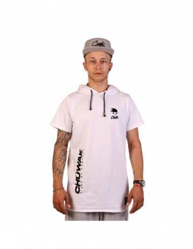 Shirts "Short Sleeve Hoodie Pure White Techno"
