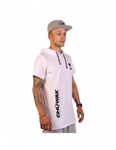 Marškinėliai  "Short Sleeve Hoodie Pure White Techno"