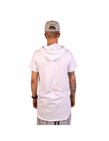 Marškinėliai  "Short Sleeve Hoodie Pure White Techno"