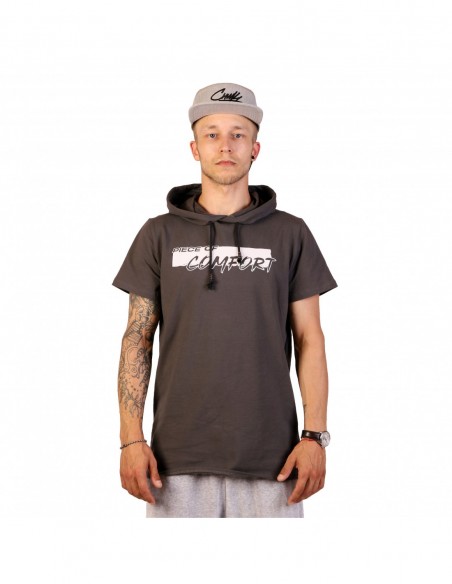 Marškinėliai  "Short Sleeve Hoodie Earth Grey PofC"