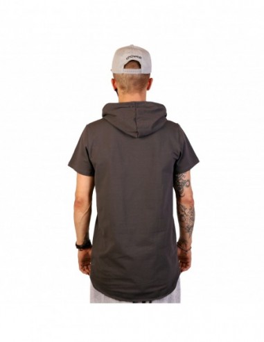 Marškinėliai  "Short Sleeve Hoodie Earth Grey PofC"