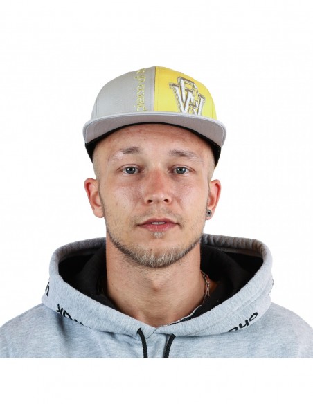 Kepurė ''SnapBack Grey & Yellow''